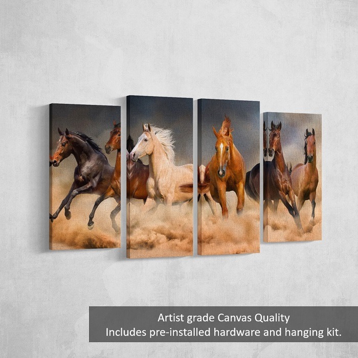 Beauty with Wilderness - Running horses Wall Art HD - horse prints, horse wall art, horse posters, abstract horse painting, horse canvas art, horse art, horse canvas, horse artwork, horse paintings on canvas, abstract horse art, horse canvas art, large canvas art, running horse canvas art, running horse painting, wild horse prints, animal canvas art.